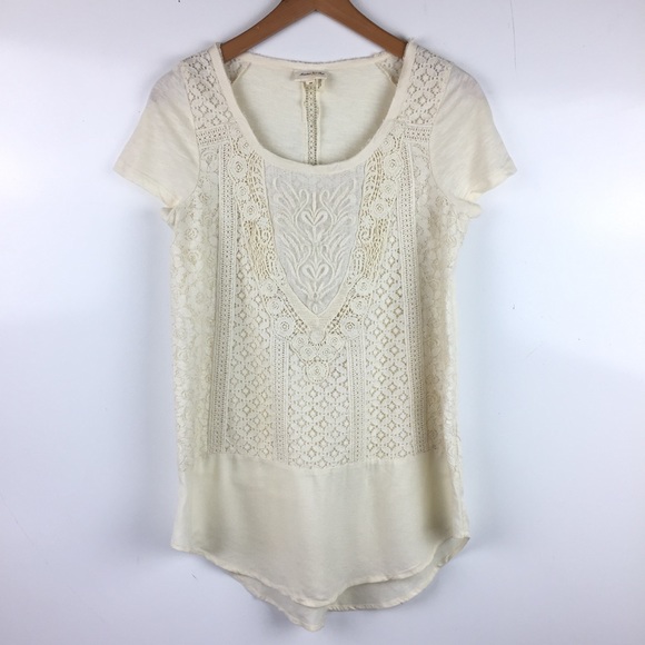 Anthropologie Tops - Anthropologie Meadow Rue Lace and Crochet Top